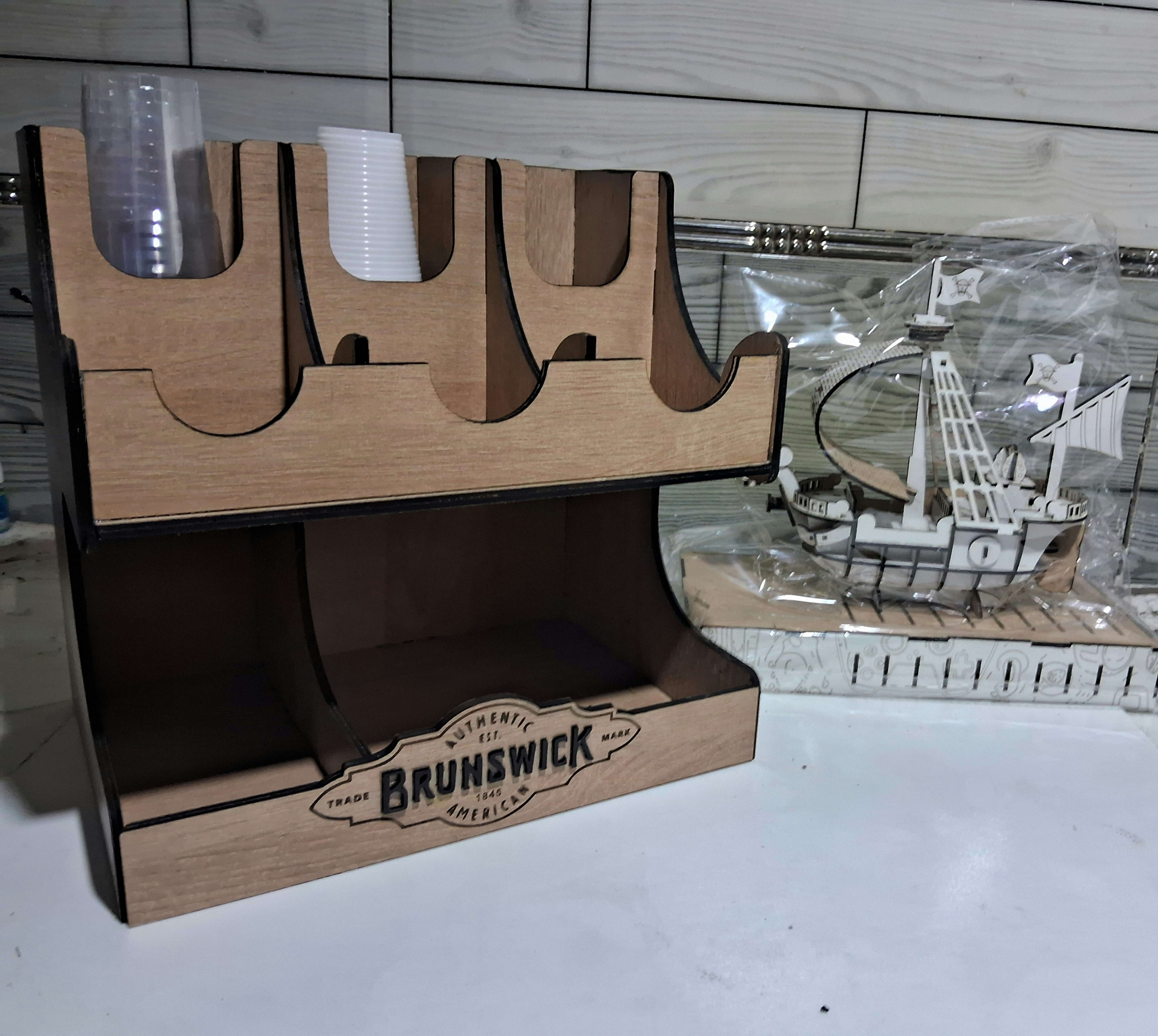 Porte Gobelet avec décore de ton choix