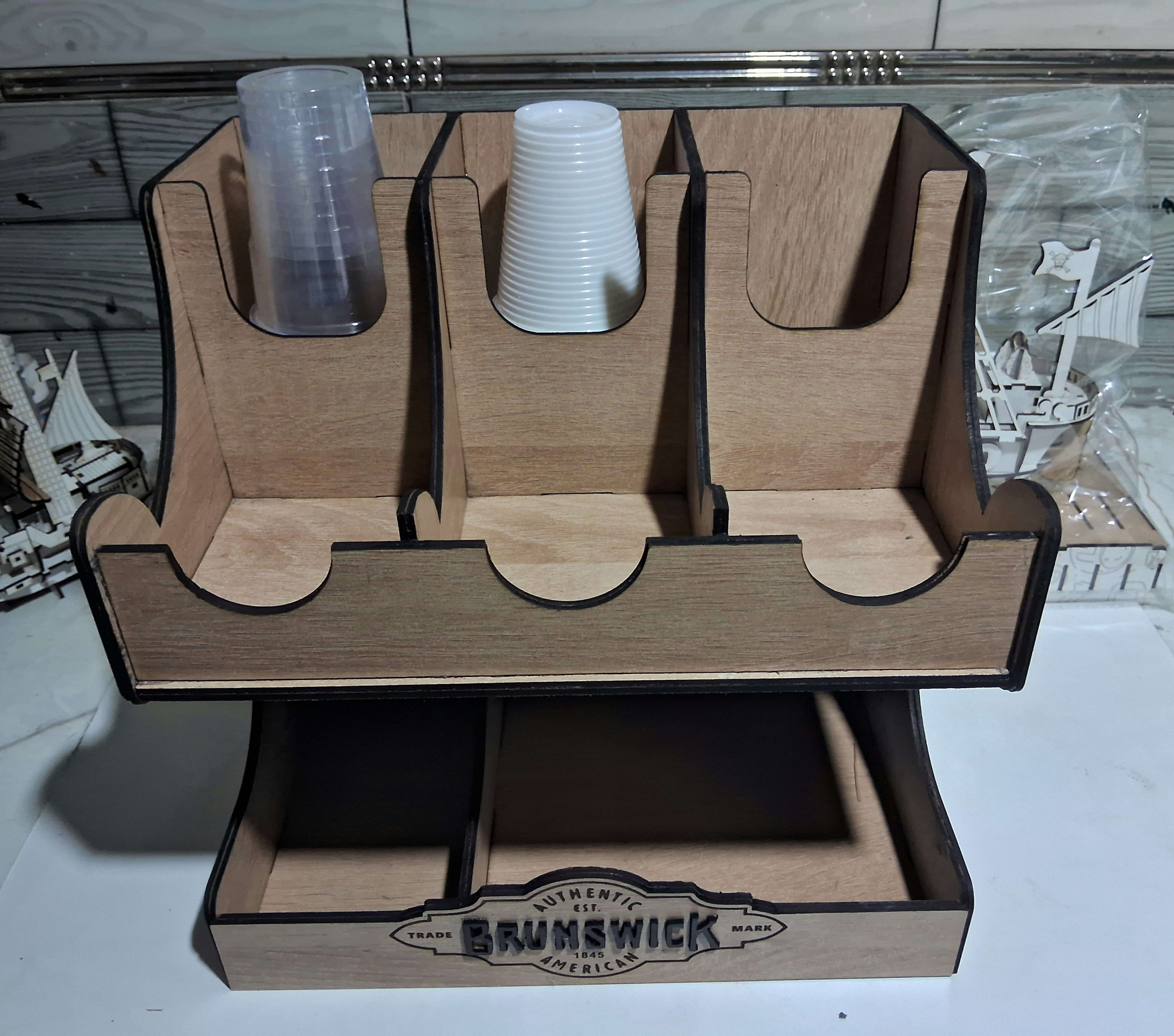 Porte Gobelet avec décore de ton choix