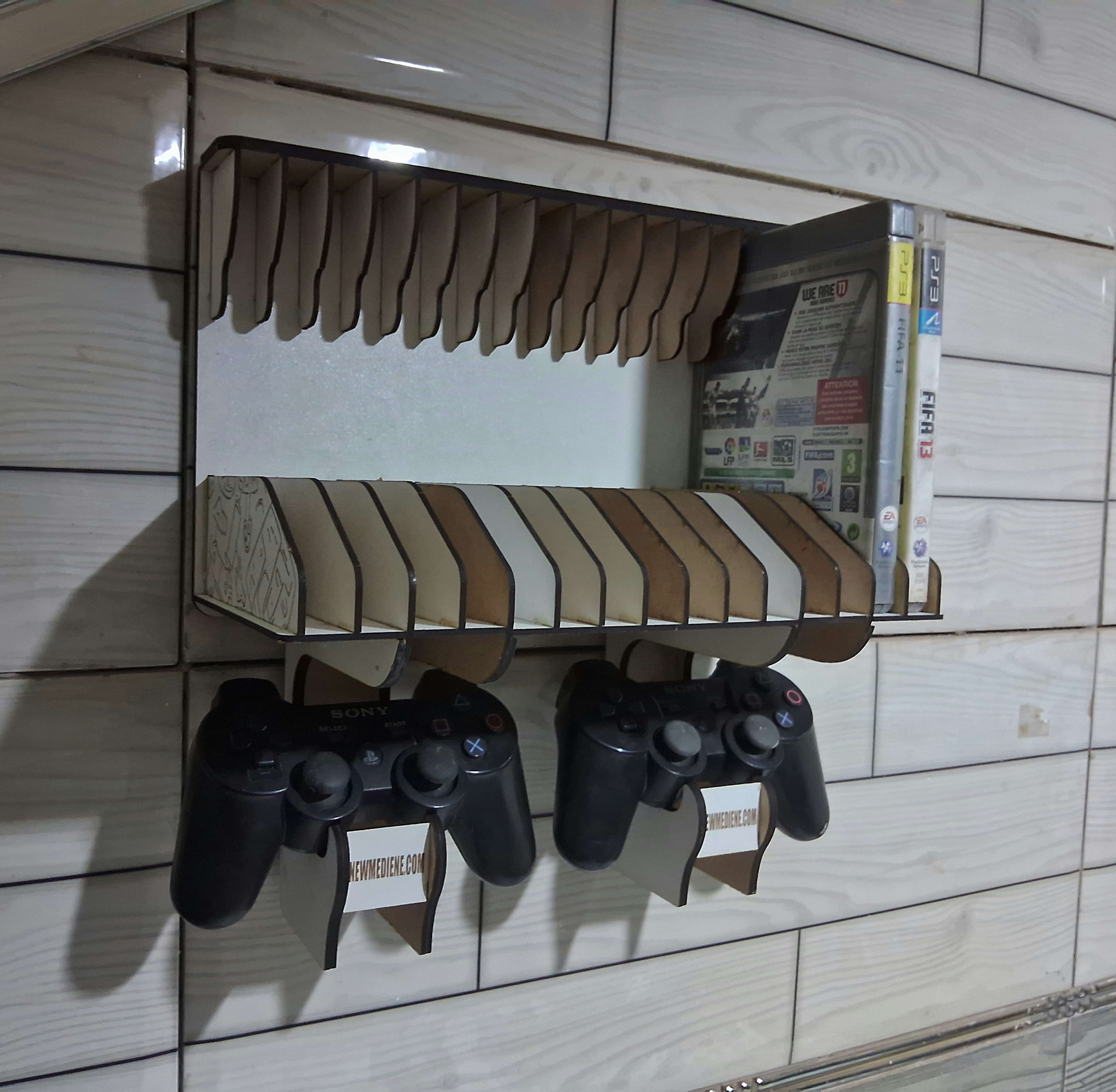 Support mannete et CD pour PS & XBOX Montage mural