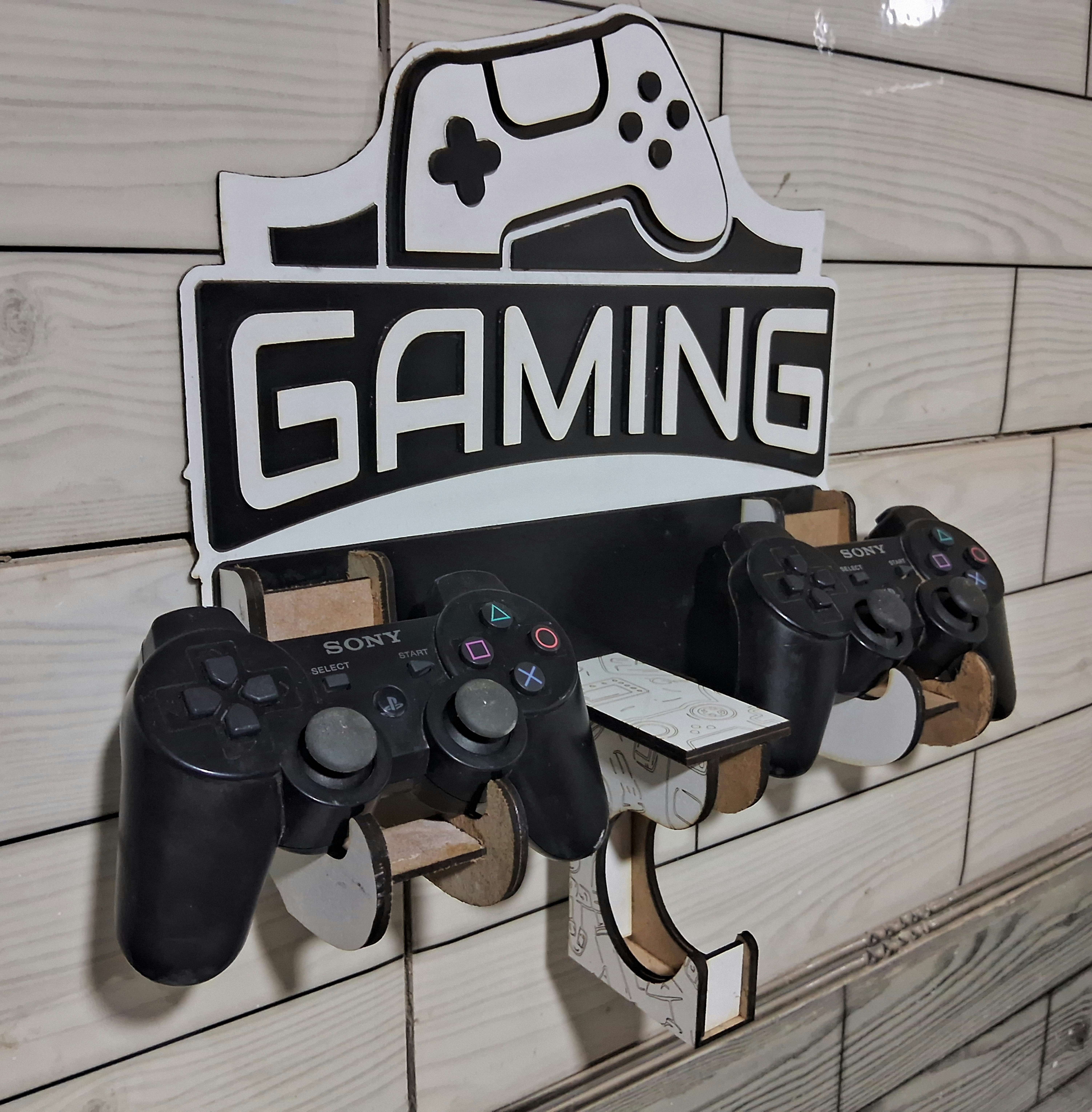 Support mannete et Casque PS XBOX Montage mural