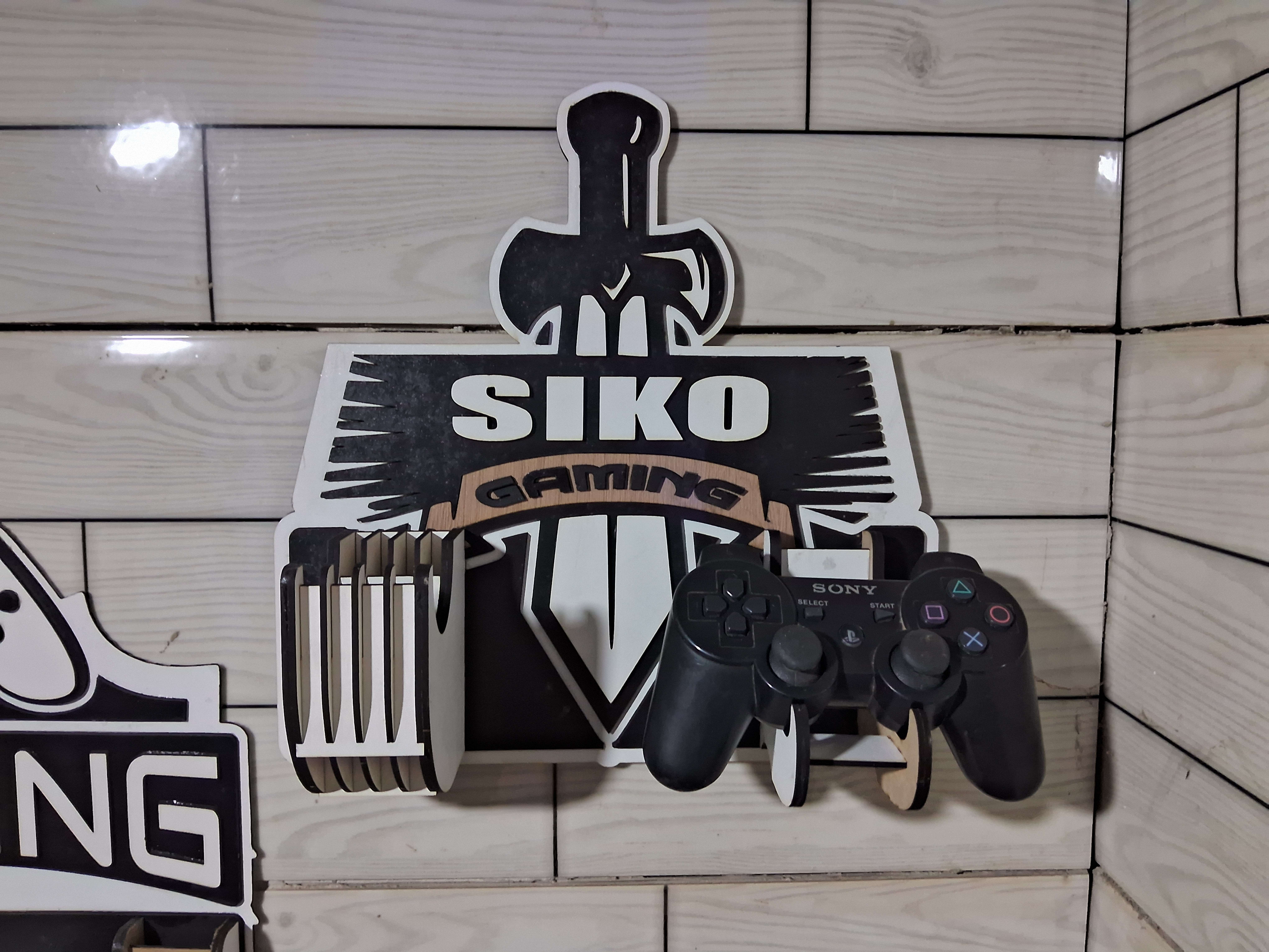 Support mannete et Casque PS XBOX Montage mural